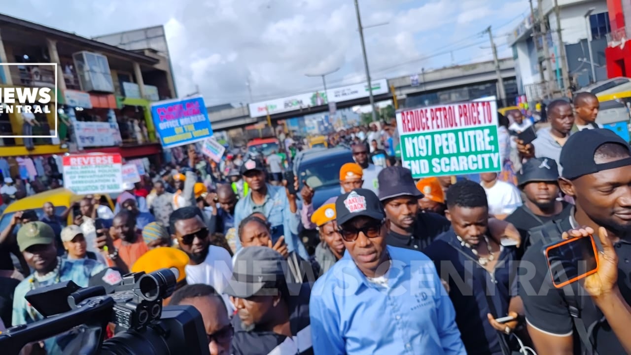 Sowore at ikeja protest 