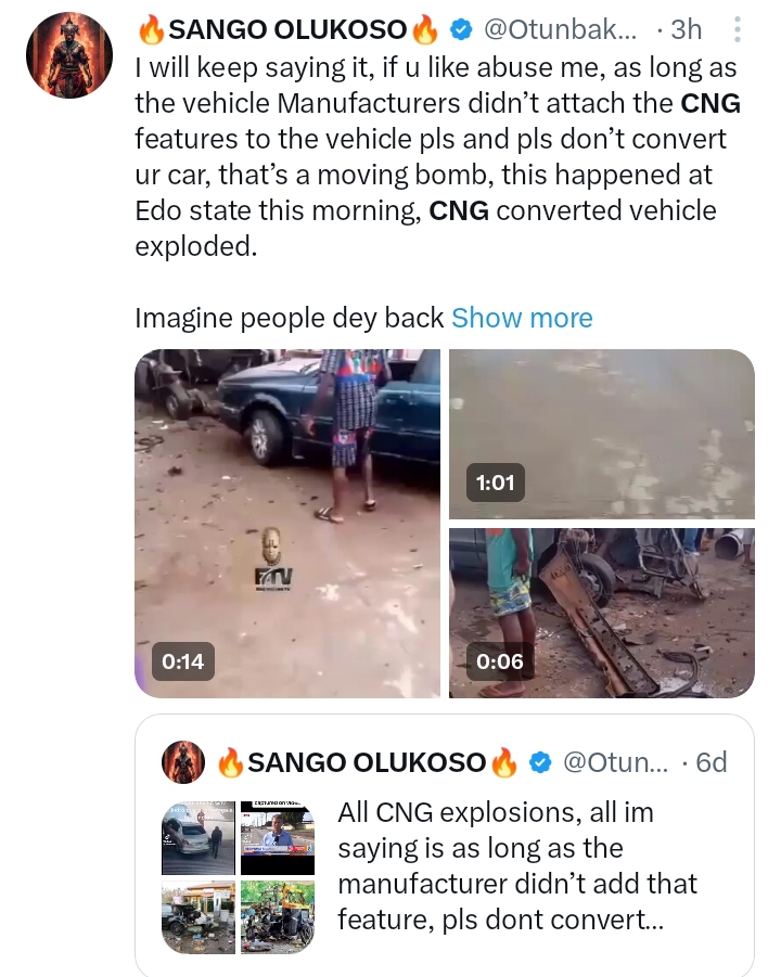 CNG explosion in Edo State 