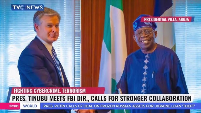 Tinubu and FBI chief Christopher Wray